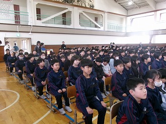 3/3(火)　在校生卒業式練習